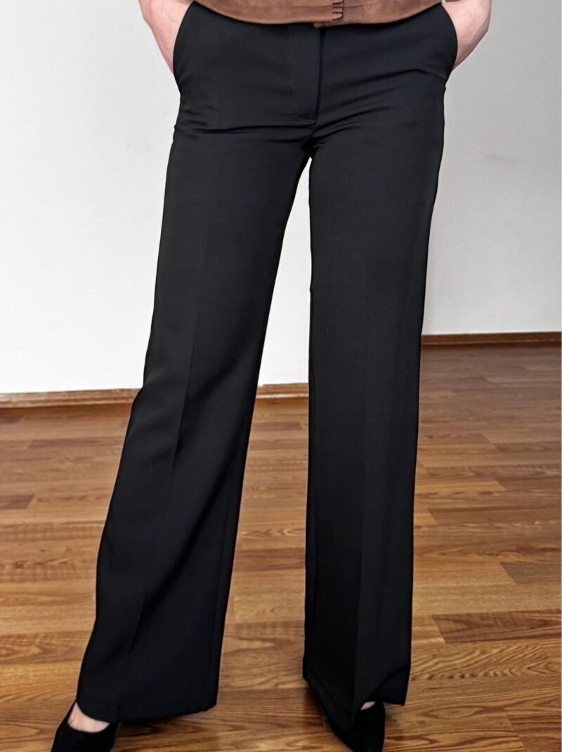 Kadın Kadın Fit Kumaş Pantolon Siyah