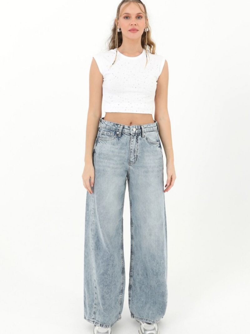 Kadın Bol Kesim Jeans