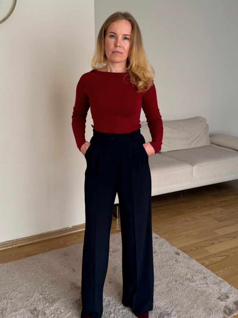 Kadın Palazzo Pantolon Lacivert